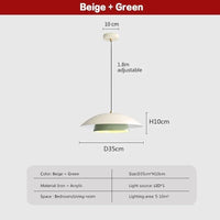 Nordique LED crème suspension lumières macaron 2/3 niveaux esthétique décor lampes suspendues chambre salon Restaurant luminaires