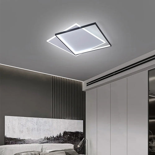 LED-Deckenleuchte nordisch dimmbar schlichtes Design - vue 3 sur 9