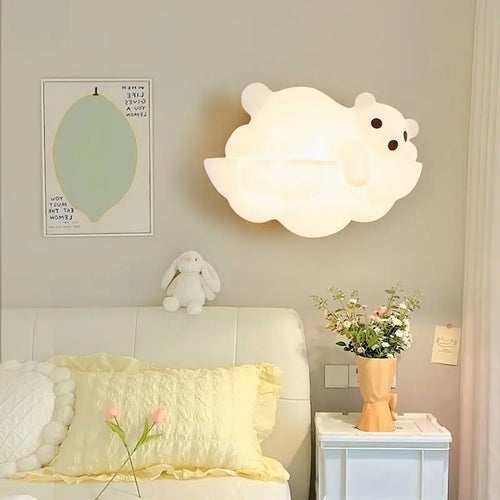 applique murale décorative en forme d'ours polaire idéale pour intérieur - vue 7 sur 9