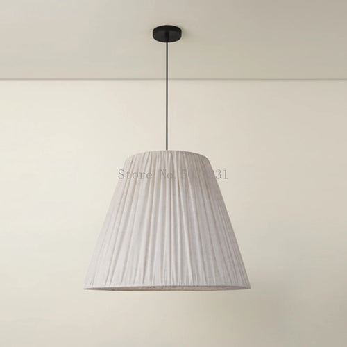 suspension en tissu chinois moderne avec design pli rétro