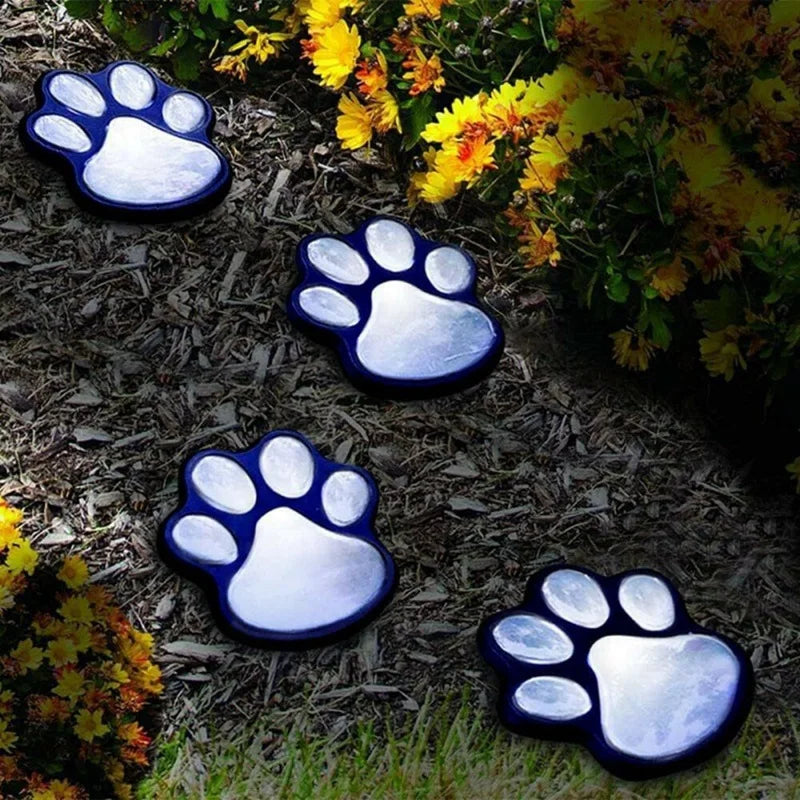 lot de 4 lampes solaires chien pour jardin extérieur animaux - vue 2 sur 6