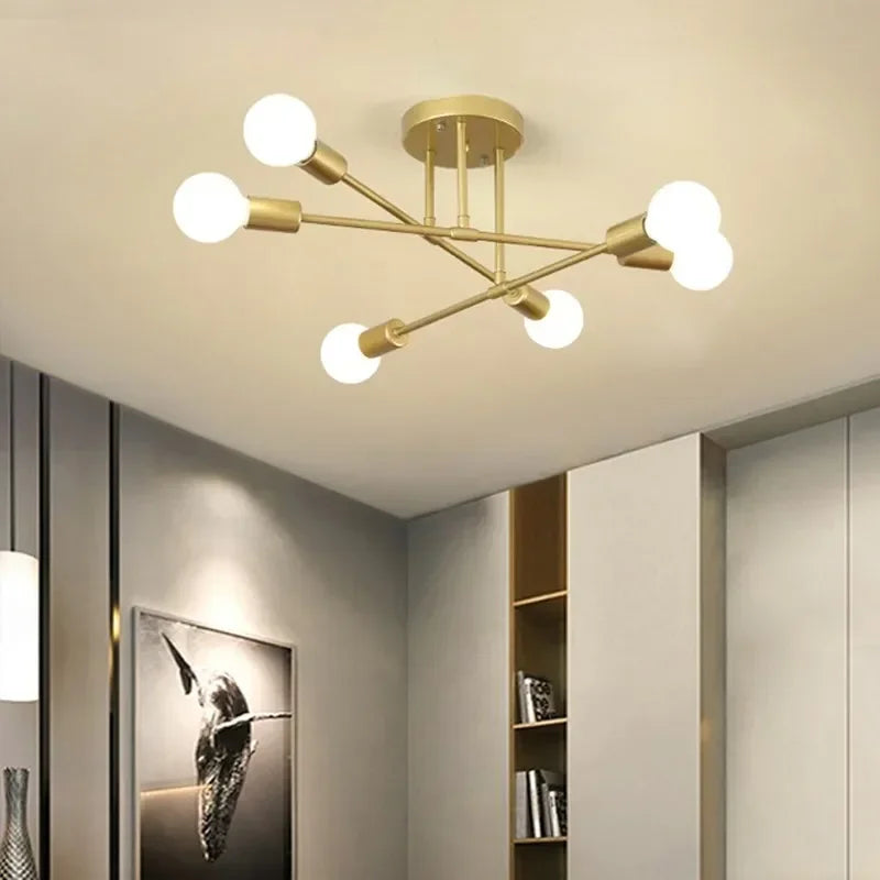 Plafonnier LED à plusieurs lampes décor - vue 6 sur 17