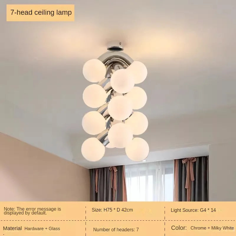 Kronleuchter im minimalistischen Retro-Stil mit Traubendesign für den Innenbereich