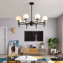 lustre en verre design médiéval pour décoration intérieure moderne