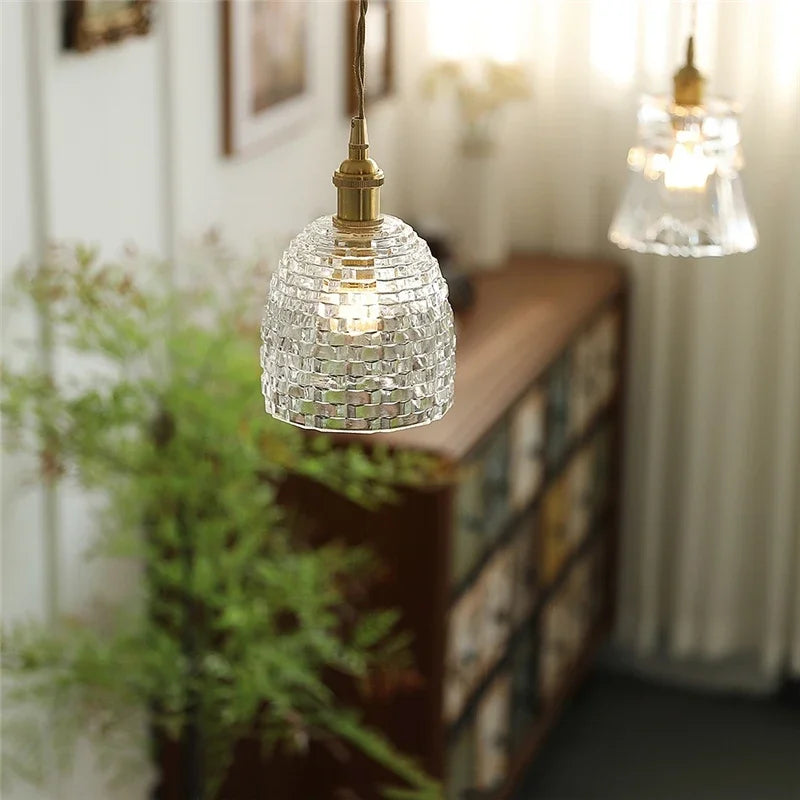 suspension en verre transparent pour éclairage moderne et élégant - vue 7 sur 9
