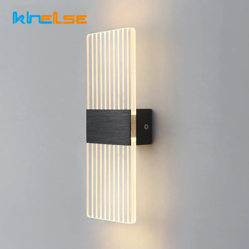 applique murale led nordique en acrylique doré brossé décoration intérieure