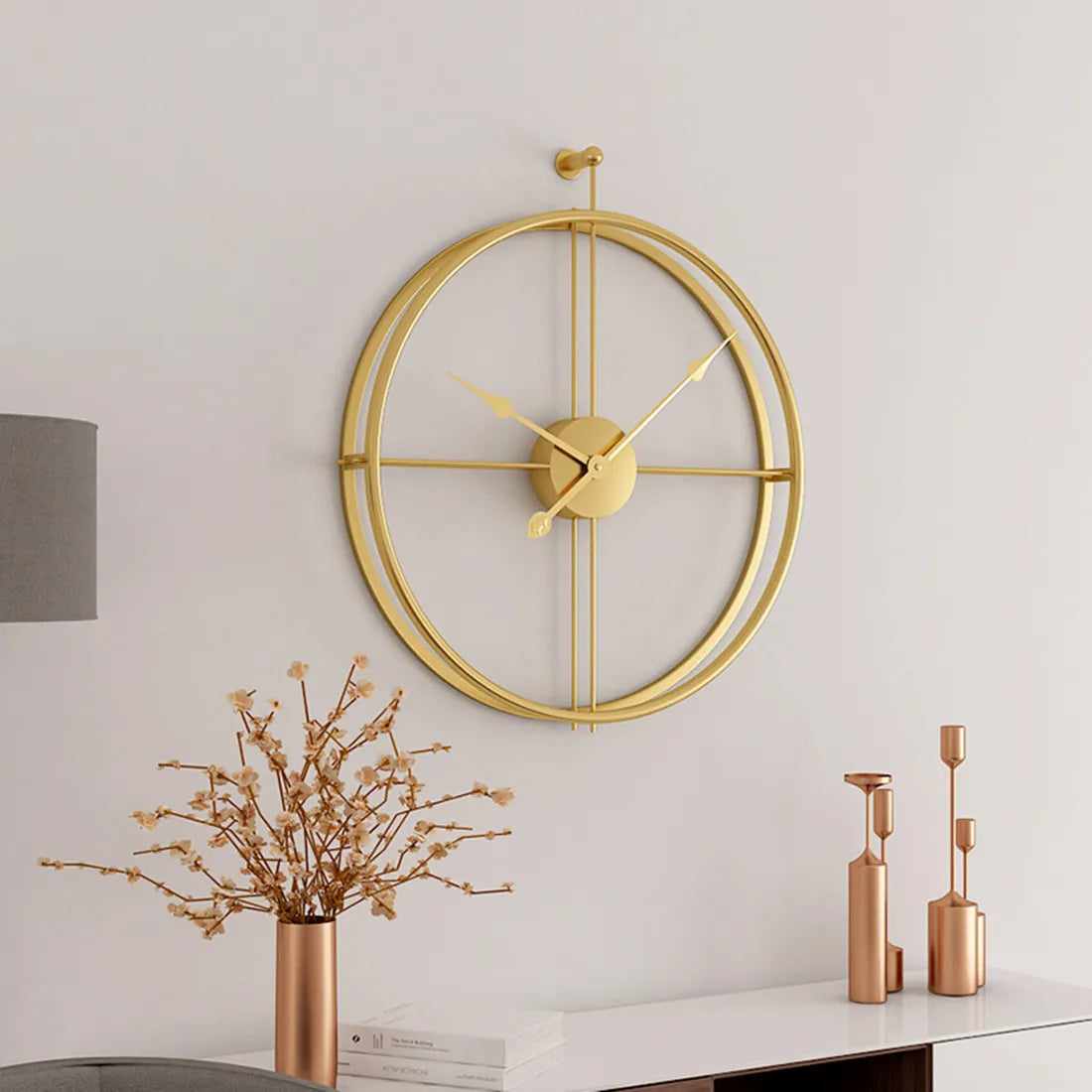 Large Silent Wall Clock, Modern Design Clocks, Home Decor, Office, Hanging Wall Watch, European Style, 55cm