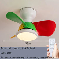 Deckenventilator mit LED-Beleuchtung und Fernbedienung für modernes Interieur