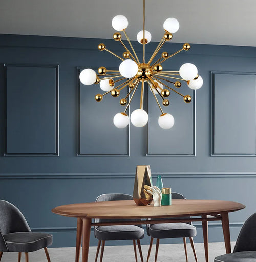 Pendelleuchte Pusteblume aus Glas für moderne Wohnräume - vue 5 sur 8