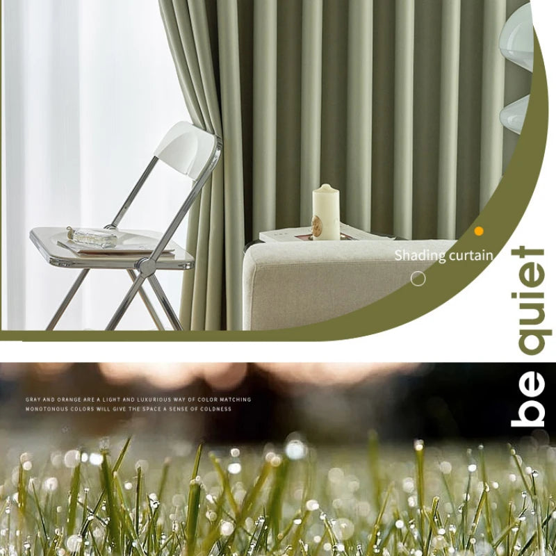 Rideau moderne occultation élevée pour salon chambre
