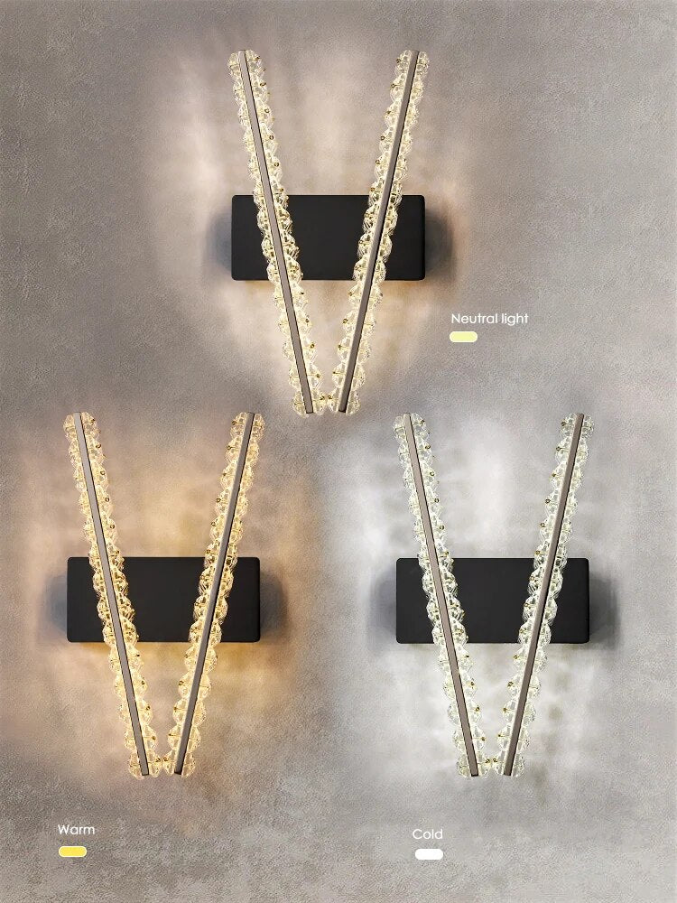 Applique murale en cristal de luxe - vue 5 sur 9