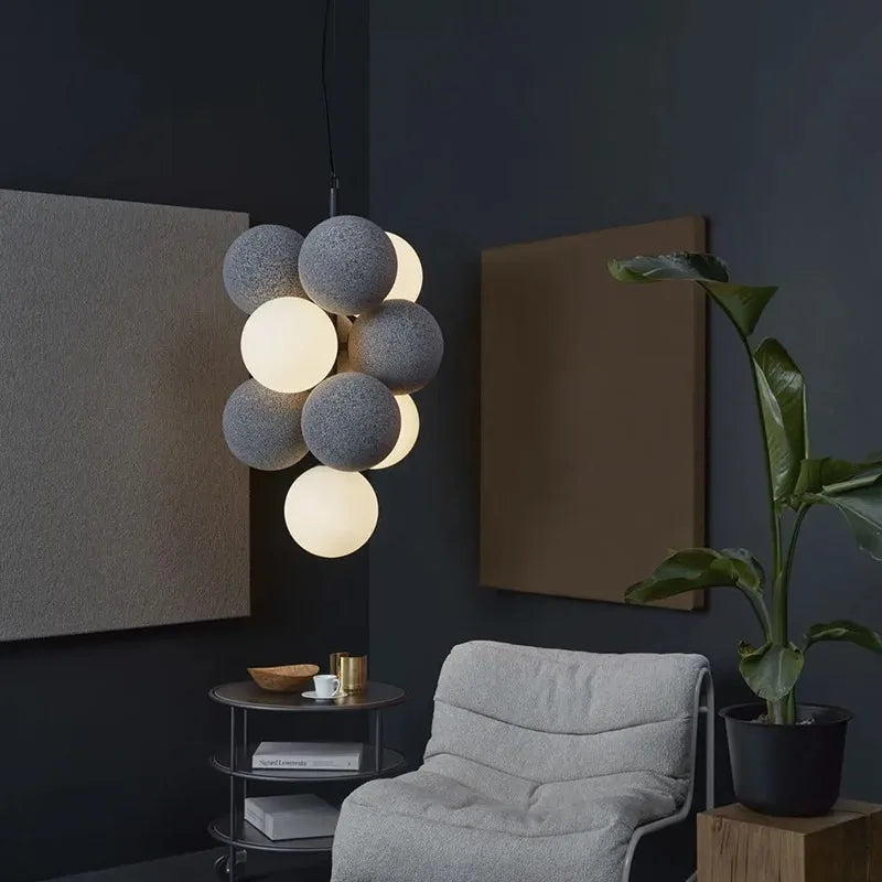 lustre moderne et créatif en led pour cuisine et intérieur - vue 5 sur 12