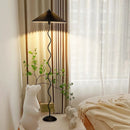 LED-Lampenschirm aus plissiertem Stoff im nordischen Stil