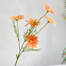 5 têtes de marguerites blanches fleurs artificielles pour décorations festives