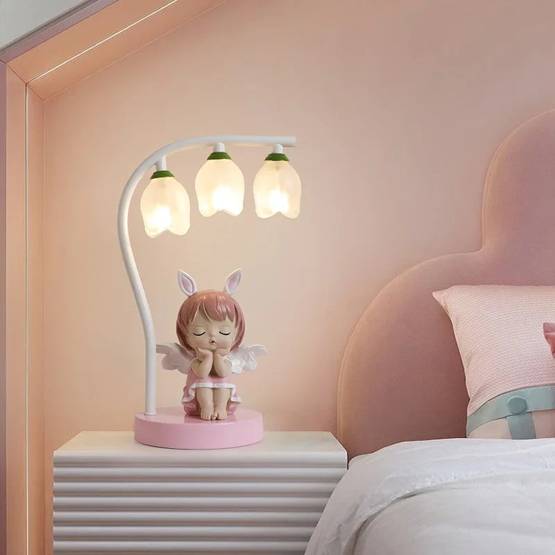 Lampe de bureau rose