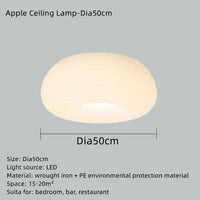 lustre en pe écolo design pomme pour décoration intérieure à led