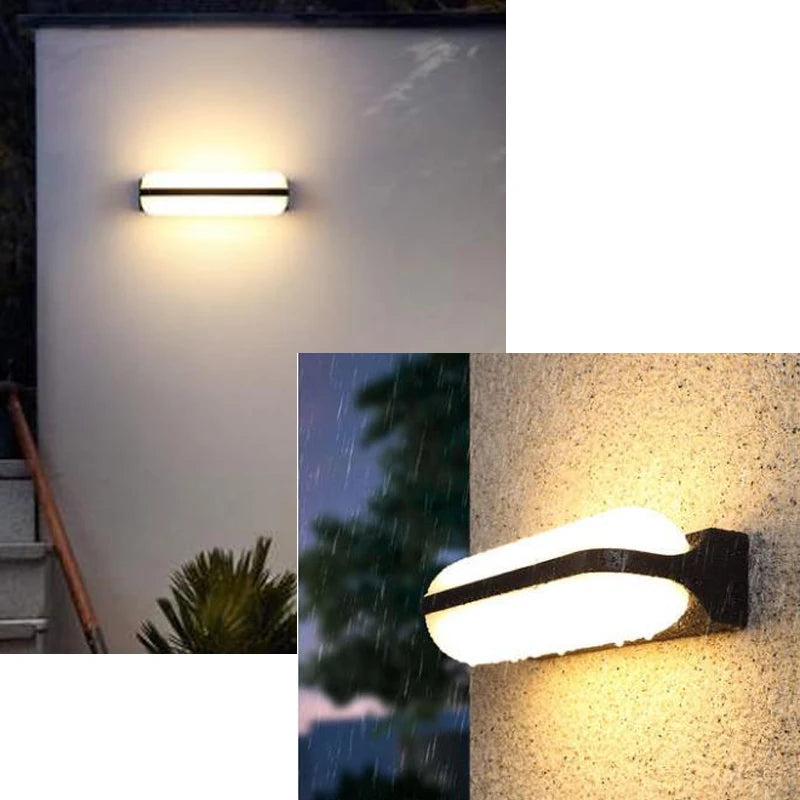 12W 24W courtyard wall light indoor and outdoor wall sconce lamp beautiful design fantastic garden lawn led lighting - vue 4 sur 8