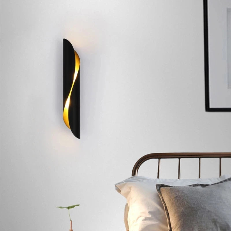 applique murale led en tube aluminium pour décoration intérieure - vue 5 sur 9