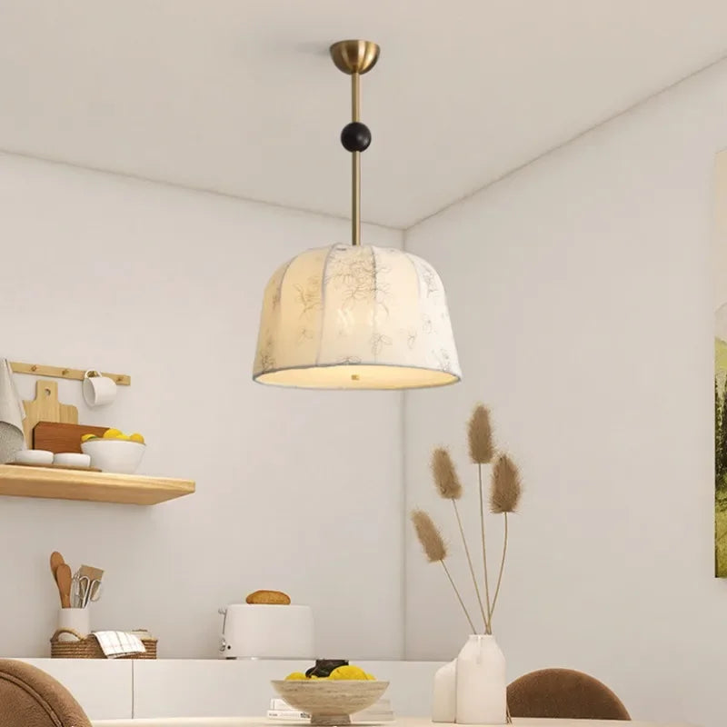 lampe d'étude en bois massif motif nanyang lustre rétro romantique - vue 6 sur 11