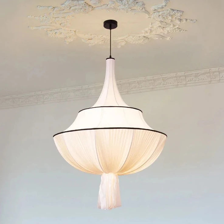 Suspension médiévale française en tissu