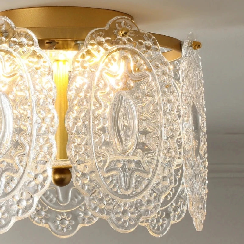 plafonnier led en verre design moderne pour décoration intérieure esthétique - vue 7 sur 12