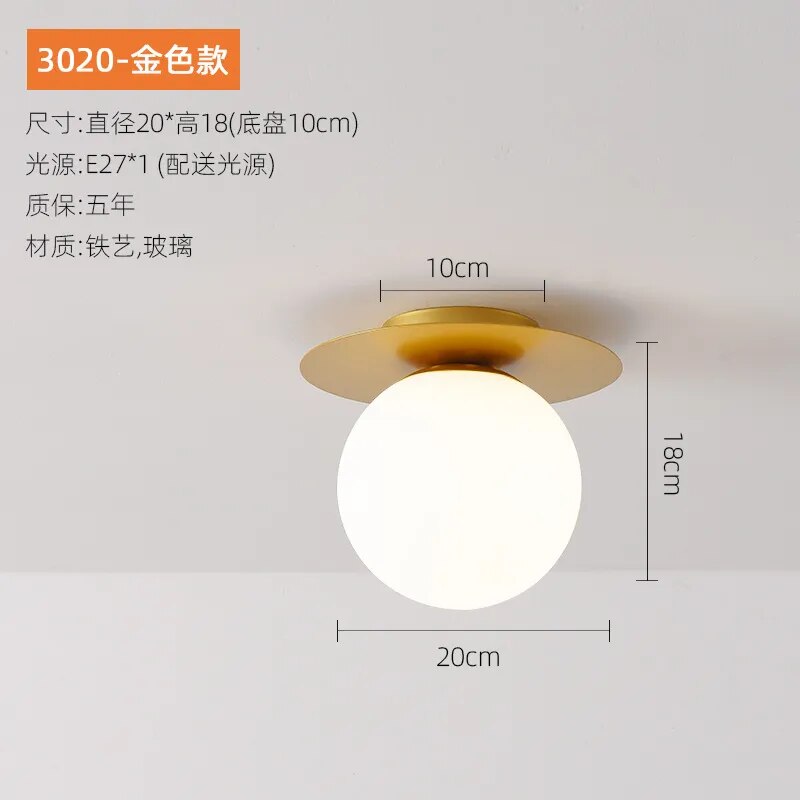 Moderne LED-Deckenleuchte für Balkonleuchten - vue 8 sur 8