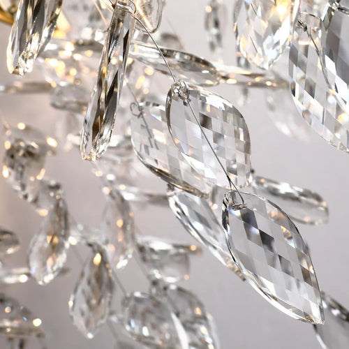 Nordischer LED-Kronleuchter aus Kristall, luxuriöse Dekoration - vue 6 sur 14