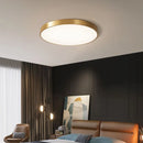 LED-Deckenleuchte Minimalistisch mit Fernbedienung in Gold-Messing