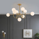 LED-Kronleuchter modernes Design in magischer Bohnenform