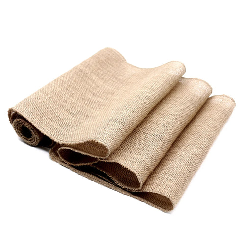 Chemin de table toile de jute style champetre