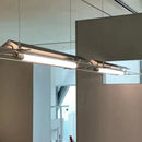 Industrieller LED-Kronleuchter extralang für Bar Studio Büro