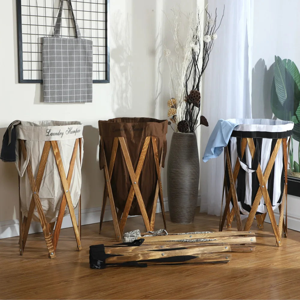 panier à linge empilable créatif et pratique pour rangement