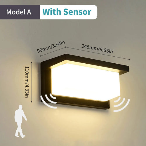 LED-Außenwandleuchte mit automatischem Bewegungssensor - vue 20 sur 20