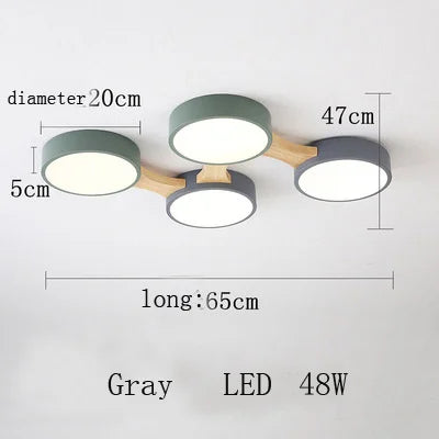 plafonnier moderne en bois avec éclairage led intérieur - vue 22 sur 36