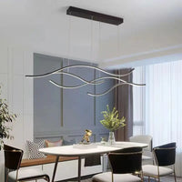 Lustre LED minimaliste moderne avec télécommande