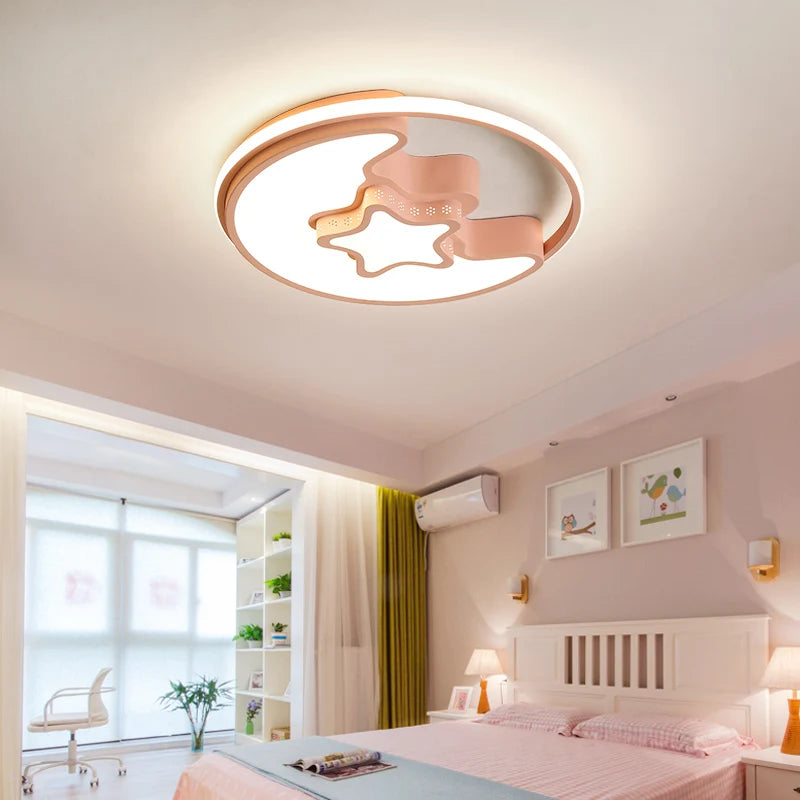 plafonnier led moderne dessin animé pour enfant - vue 2 sur 12