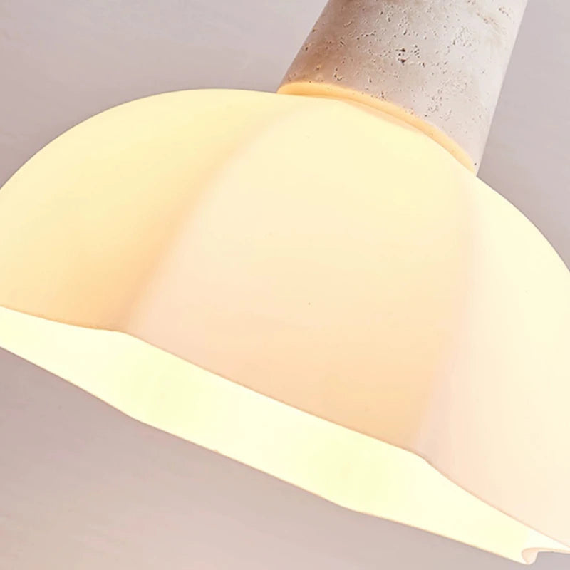 lustre en verre de pierre pour éclairage moderne et romantique - vue 5 sur 7