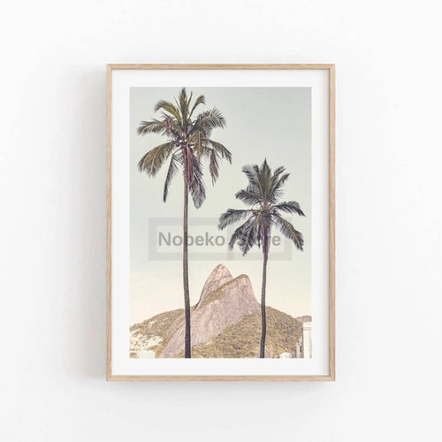 affiches de paysage de rio de janeiro art mural plage de copacabana