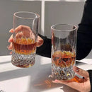 Verre hockey sur glace fond épais style créatif