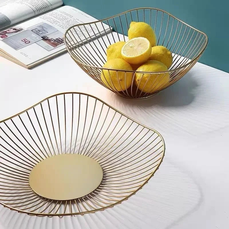 panier à fruits en fer moderne pour stockage et présentation - vue 4 sur 11