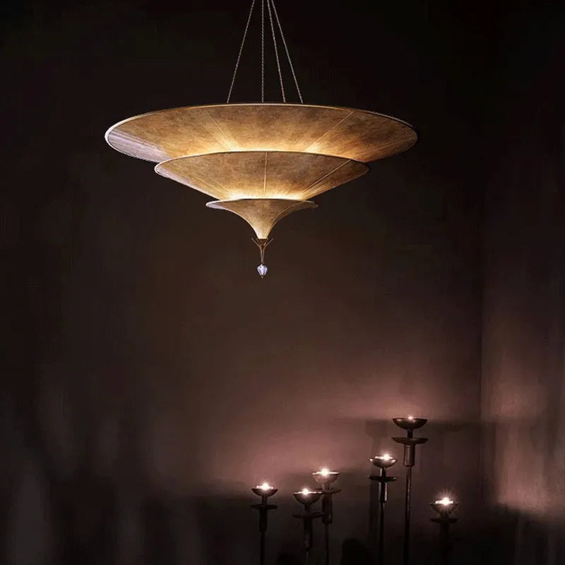 Lustre d'ambiance bouddhiste d'asie du sud-est - vue 6 sur 9