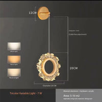 Lustre de chevet de luxe léger