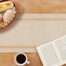 chemin de table lin ajoure style moderne repas