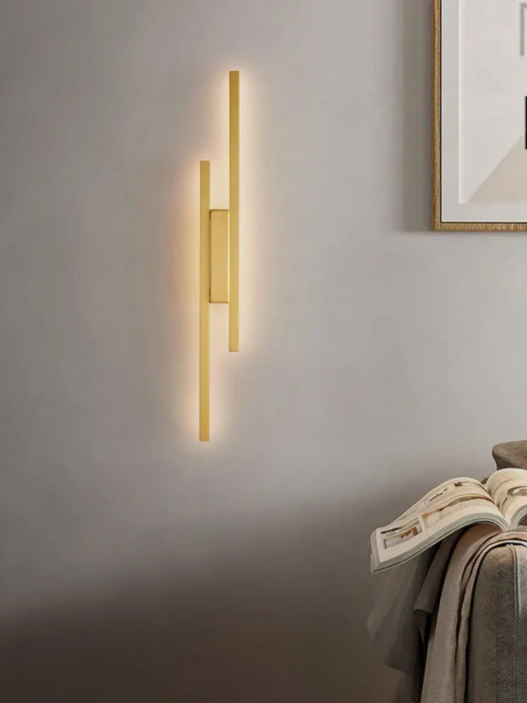 Design-Wandleuchte aus Kupfer für moderne Dekoration - vue 4 sur 12
