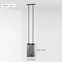 suspension led en verre design moderne italien