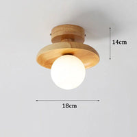 lampe de plafond led en bois moderne suspendue