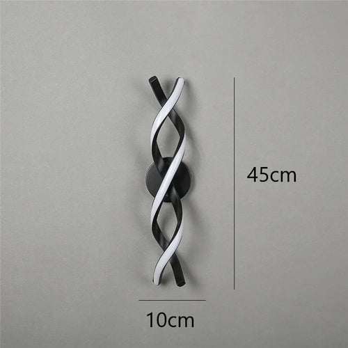 applique murale minimaliste moderne en acrylique led