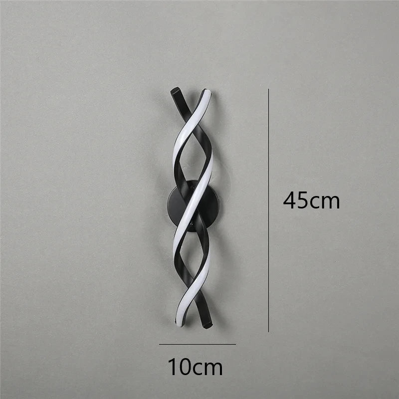 applique murale minimaliste moderne en acrylique led - vue 7 sur 8