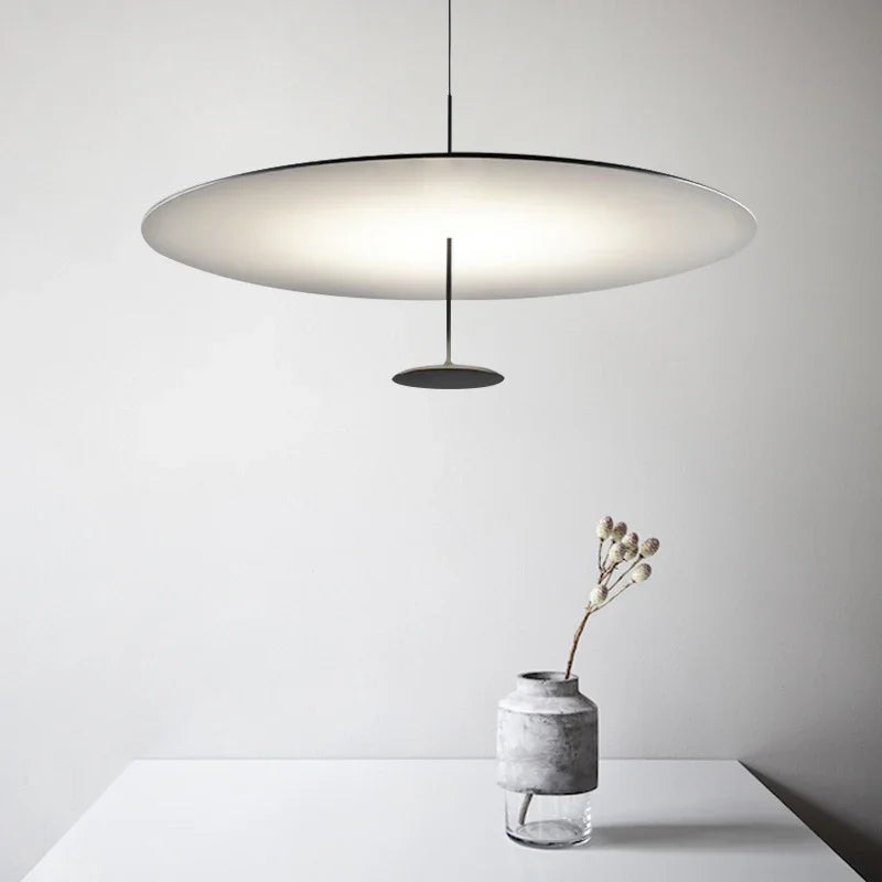 suspension luminaire minimaliste anneau lumières design - vue 4 sur 8