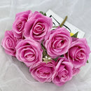 bouquet de roses artificielles en soie pour décoration de mariage